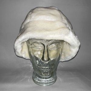 Cream Faux Fur Cloche